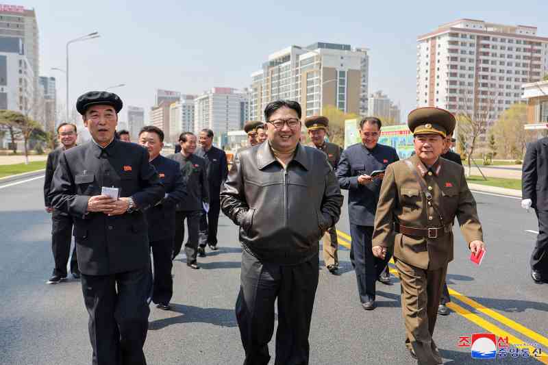 El líder supremo norcoreano, Kim Jong-un, en Pyongyang a principios de este mes